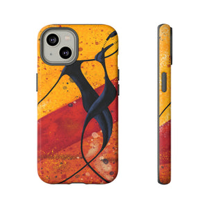 Oil painting - African couple dance - Protective Phone Case