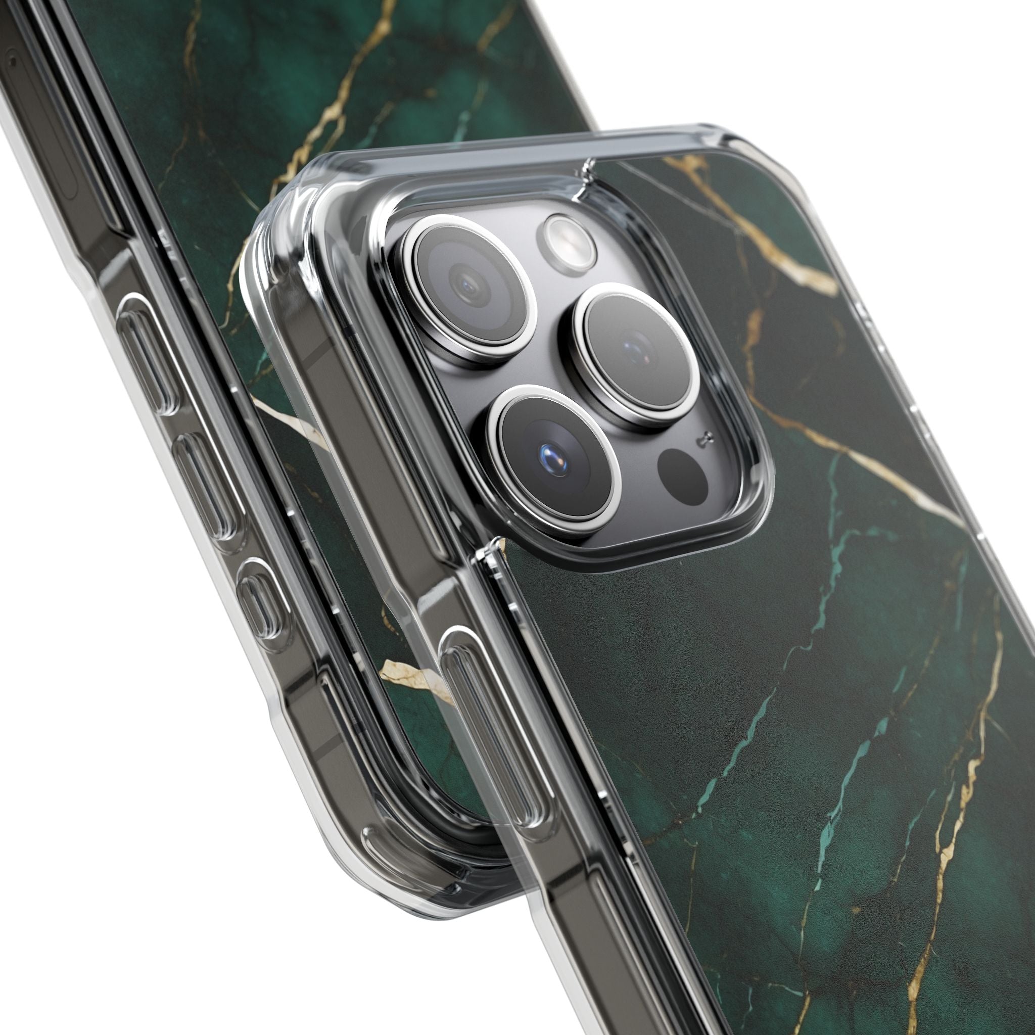 Emerald Veins Flow iPhone Case - Impact
