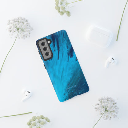 Light Blue Ink Art | Phone Case