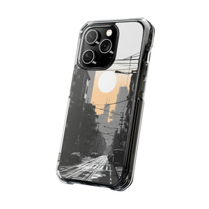 Urban Serenity Glow - Phone Case for iPhone (Clear Impact - Magnetic)