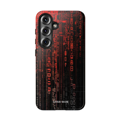 Crimson Glyphs Samsung S25 Case - Tough