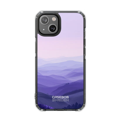 Lavender Mountain Layers iPhone 14 - Impact Clear+