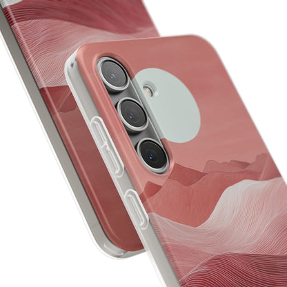 White Orb Dunes Samsung S24 Plus Case - Soft