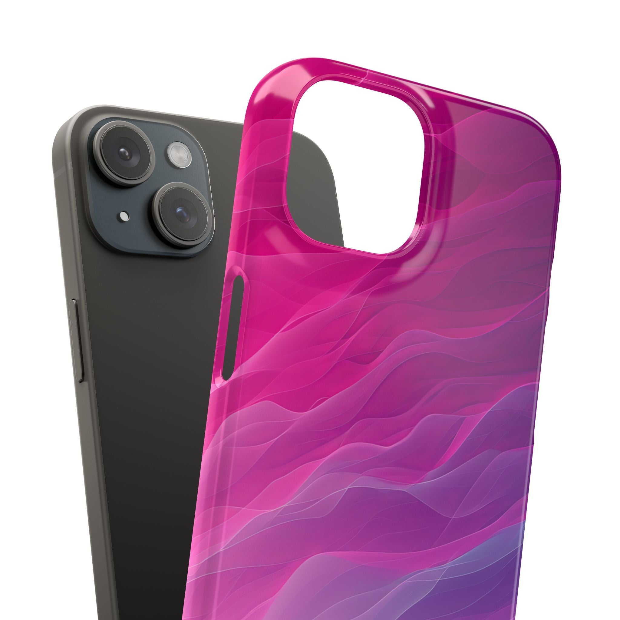 Gradient Oceanflow Waves iPhone 15 - Slim Phone Case