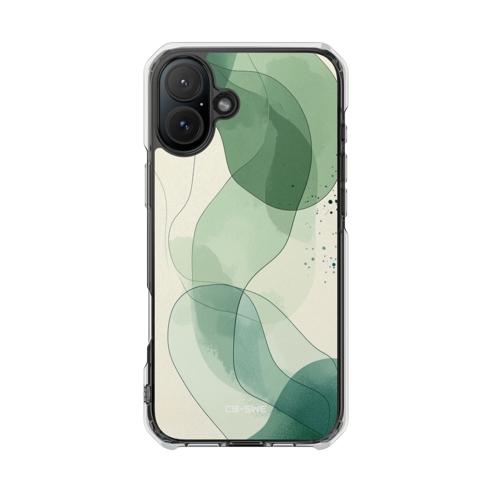 Green Waves Dance iPhone Case - Impact