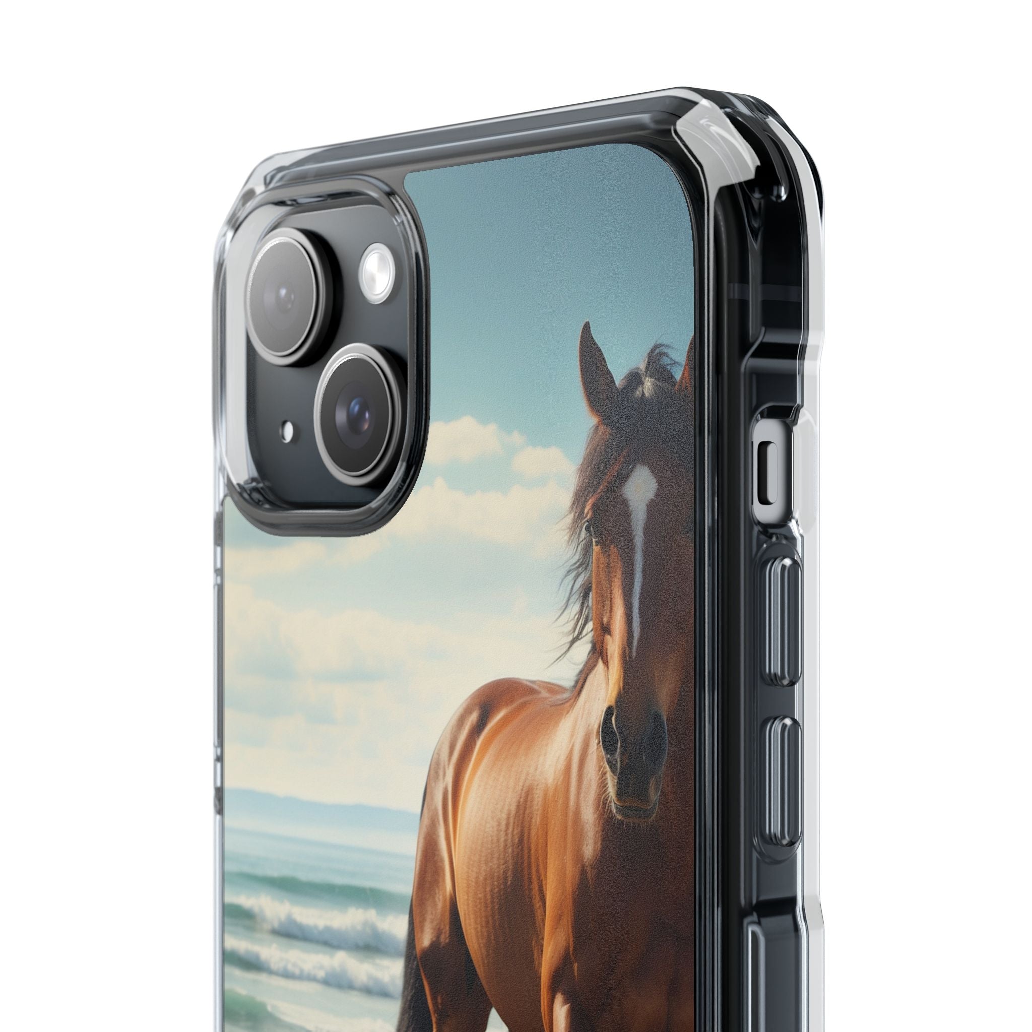 Horse Gallops Shoreline iPhone Case - Impact