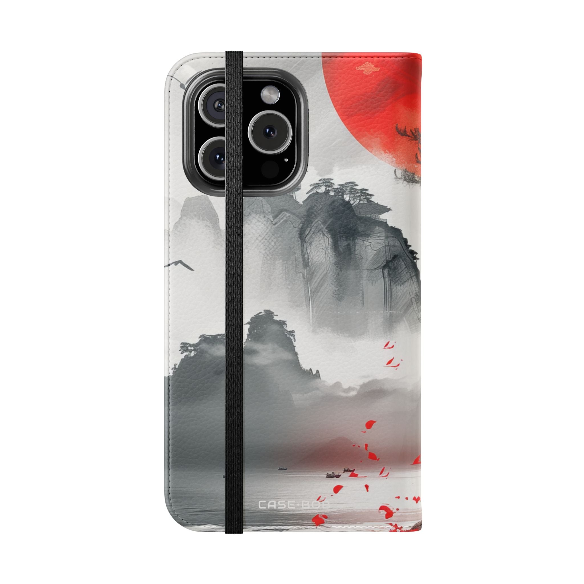 Red Sun Serenity - iPhone 16 Max Case - Wallet