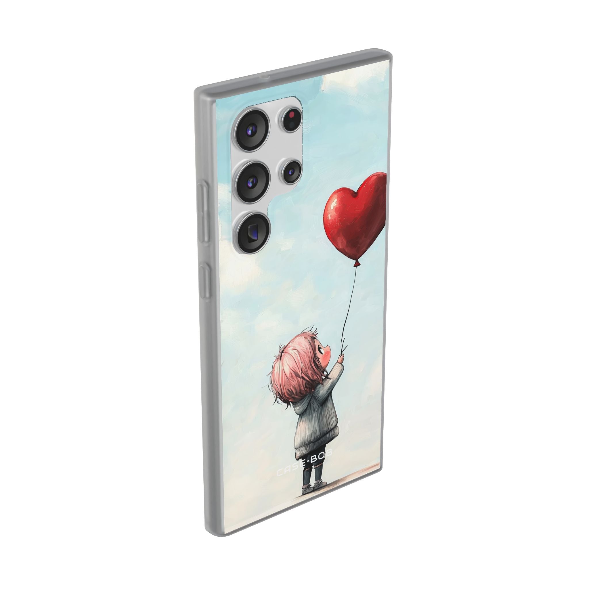 Heart Balloon Glow Samsung S23 Ultra Case - Soft