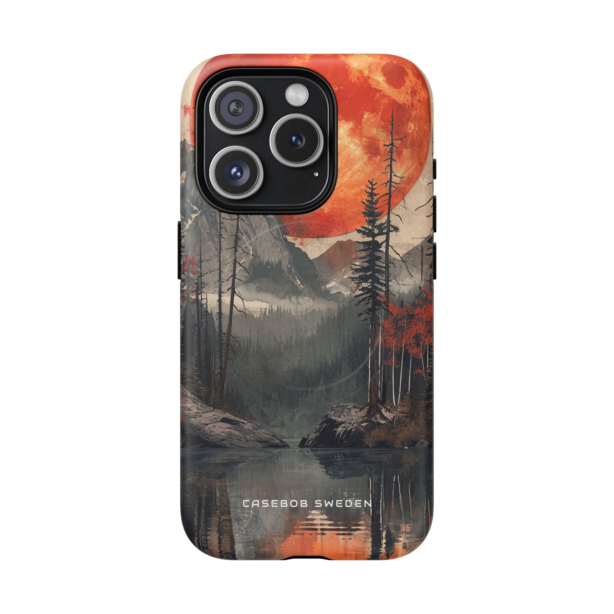 Celestial Glow Over Reflective Landscape iPhone 15 | Tough+ Phone Case