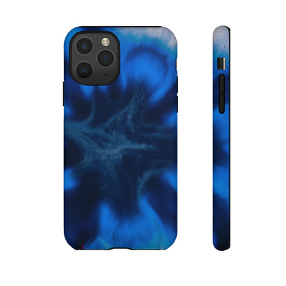 Blue Star Marble Ink Art iPhone Case (Protective) iPhone 11 Pro Matte Phone Case