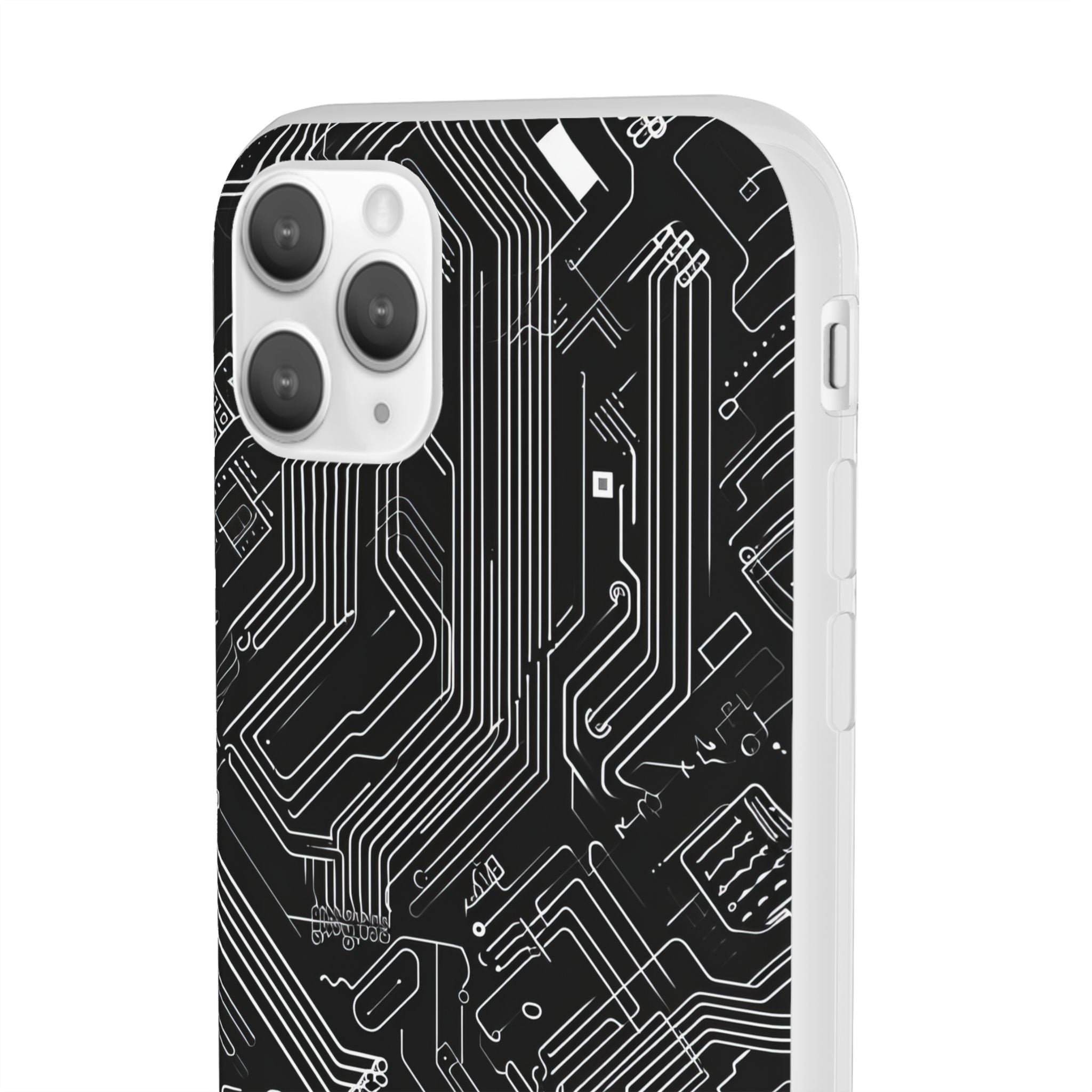 Cyber Circuitry Art | Flexible Phone Case for iPhone