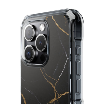 Golden Veins Emerge iPhone Case - Impact