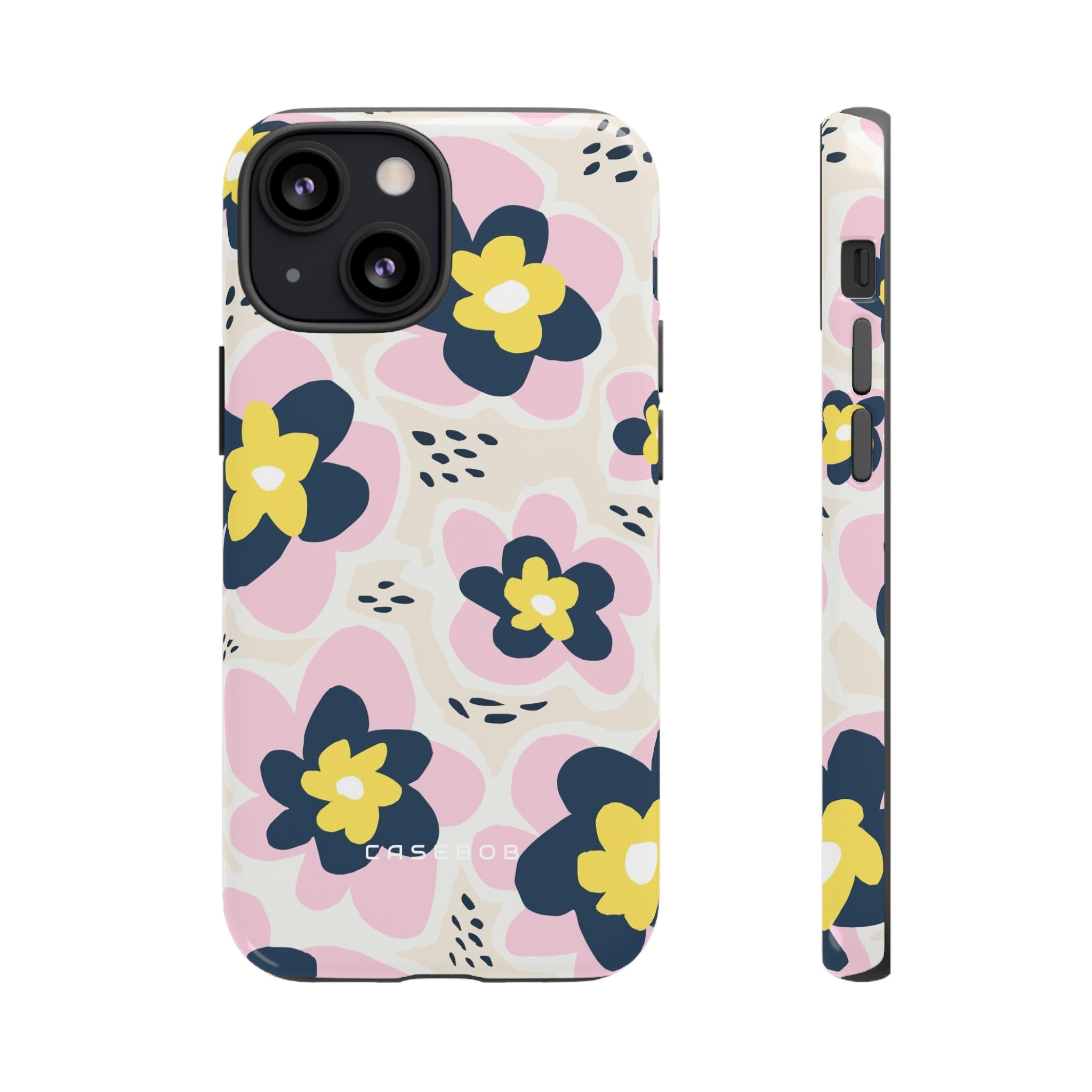 Pink Happy Flower - Protective Phone Case