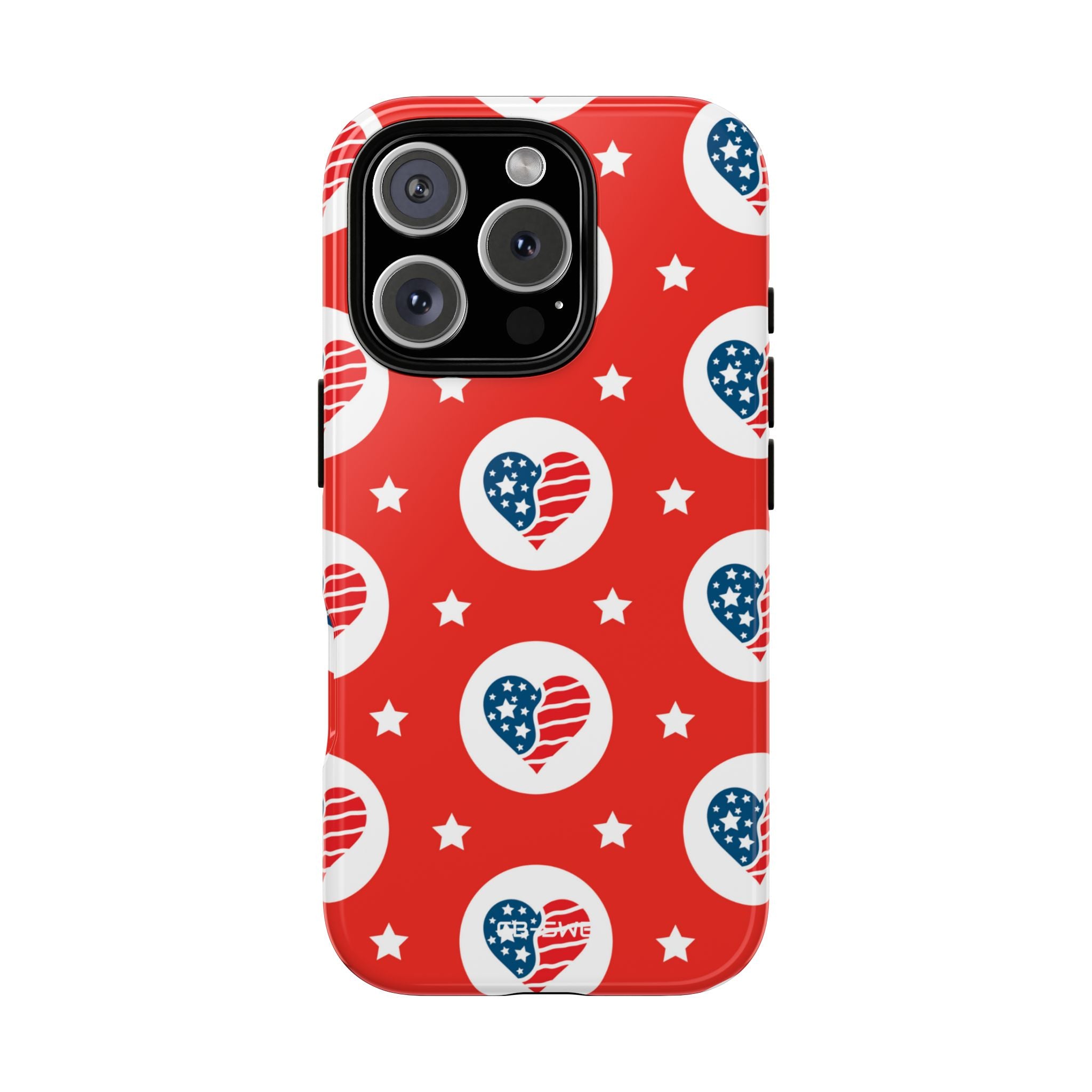 Hearts Celebrate Freedom - iPhone Case