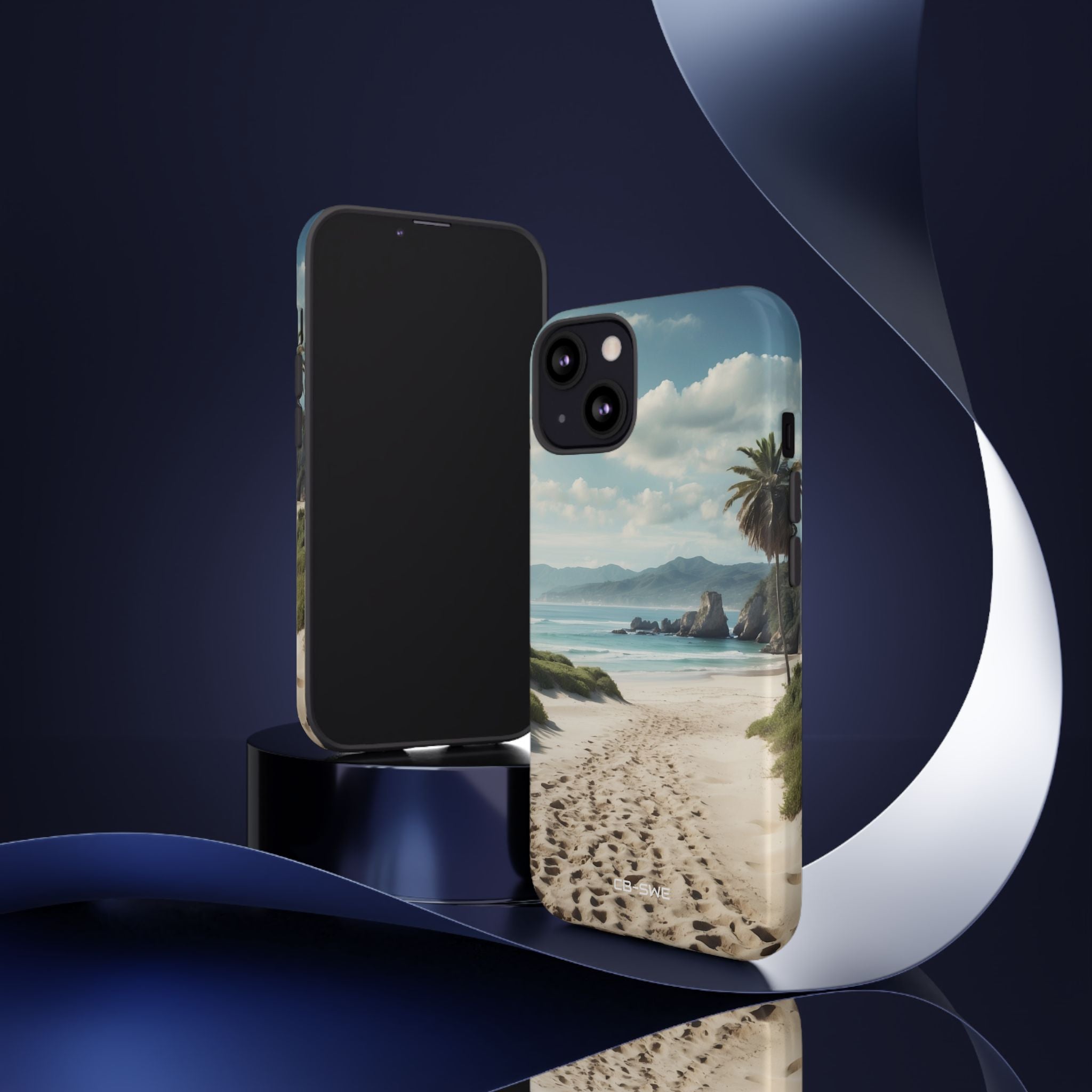 Footprints Trace Sand - iPhone Case