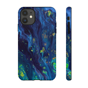 Green Opal Ink Art iPhone Case (Protective) iPhone 11 Glossy Phone Case