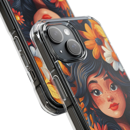 Floral Girl Smiles iPhone Case - Impact