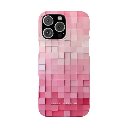 Gradient Pink Mosaic iPhone 16 - Slim Phone Case