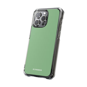 Dark Sea Green | Phone Case for iPhone (Clear Impact Case - Magnetic)