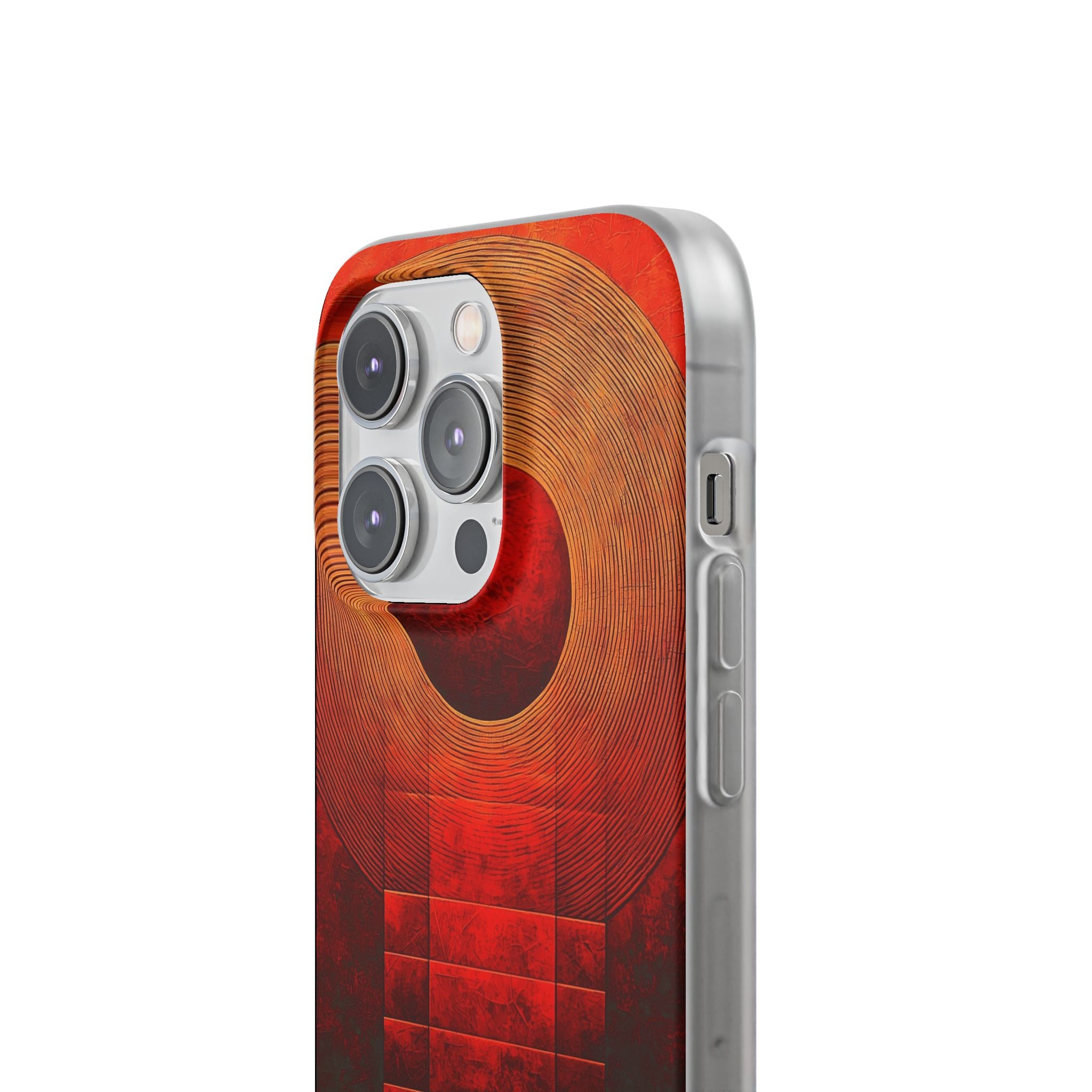 Crimson Orbit iPhone 14 Pro Case - Soft