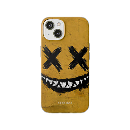 Jagged Smile Yellow iPhone 14 Case - Soft
