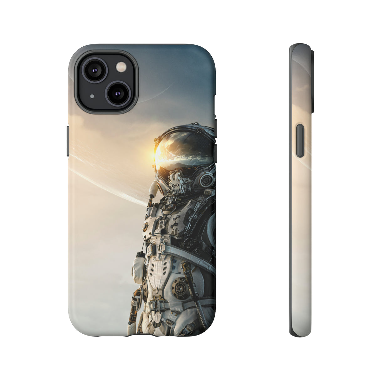 Astronaut on unexplored planet - Protective Phone Case