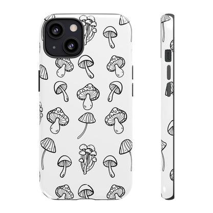 Mushroom Line Play - iPhone Case
