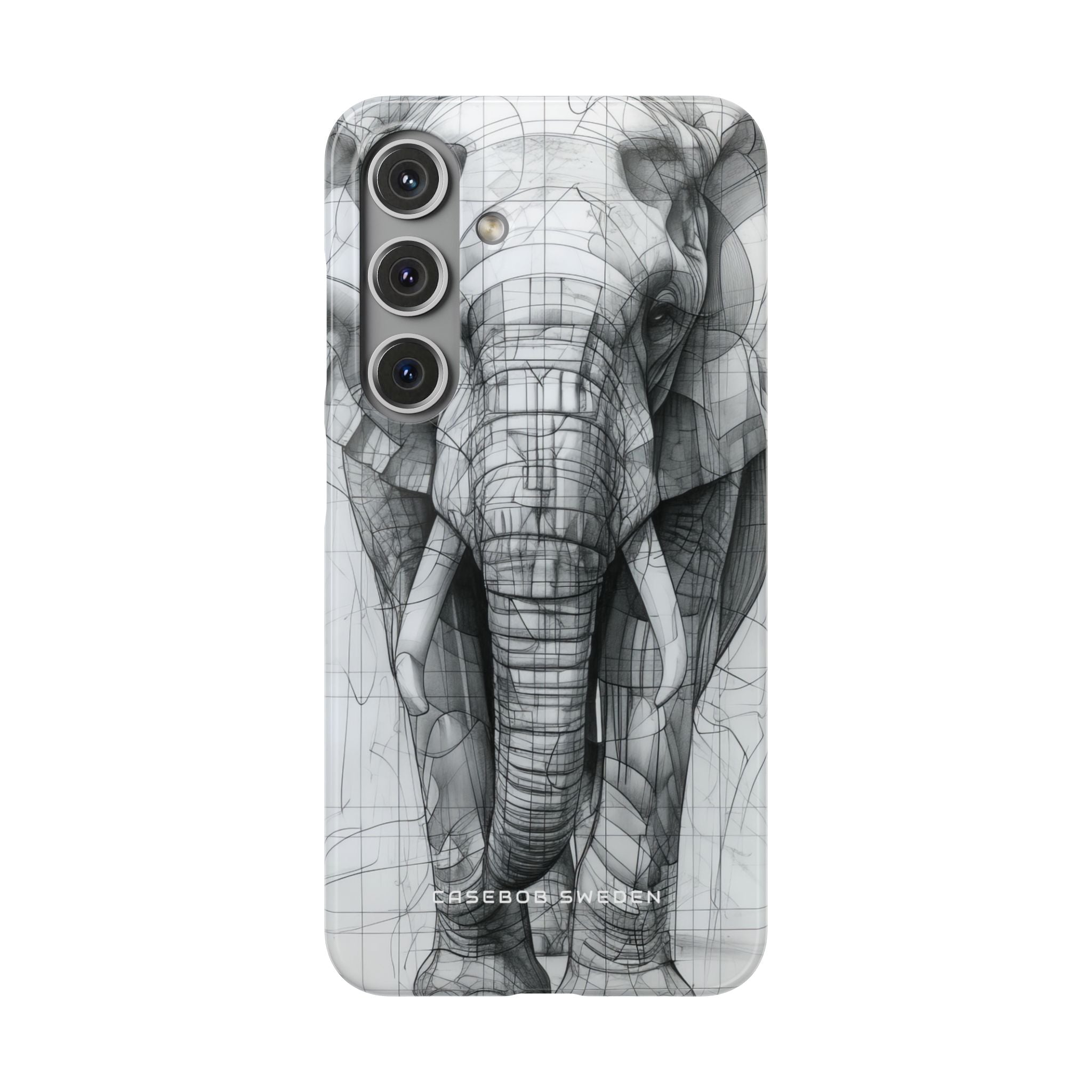 Elephant Line Geometry Samsung S24 - Slim Phone Case