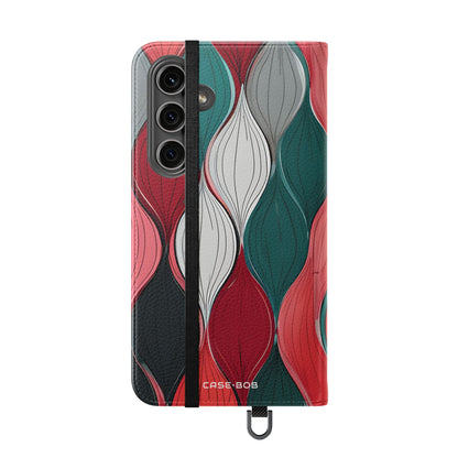 Leaf Spiral Pink - Samsung S24 Plus Case - Lompakko