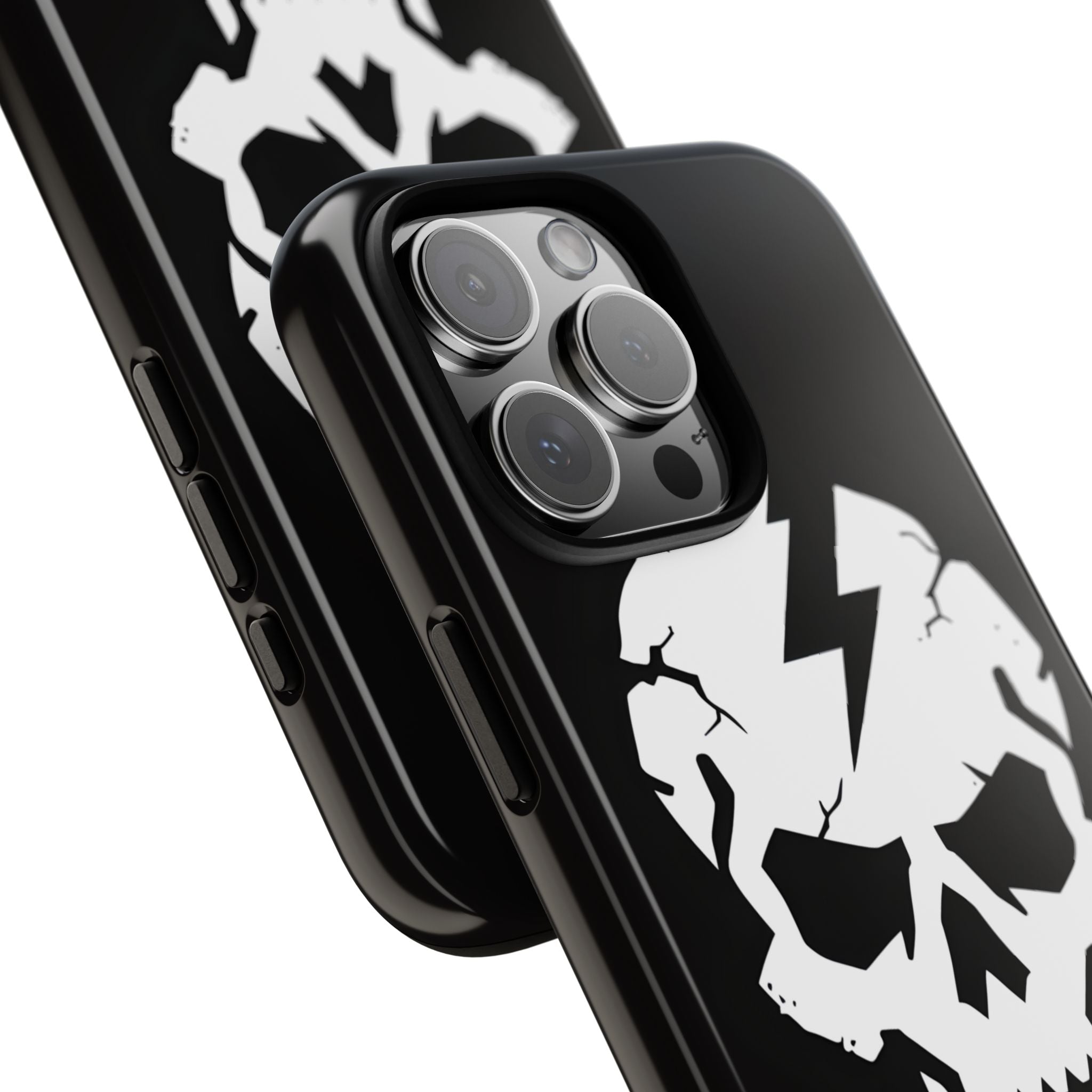 Lightning Skull iPhone 16 Pro Max Case - Tough