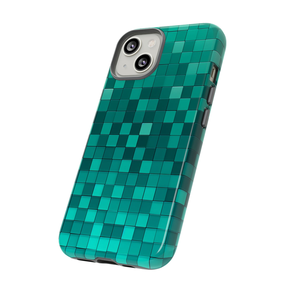 Teal Tones Mosaic - Protective Phone Case