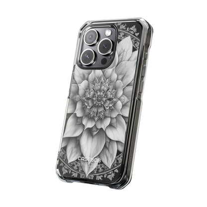 Cosmic Floral Mandala iPhone 15 - Impact Clear+