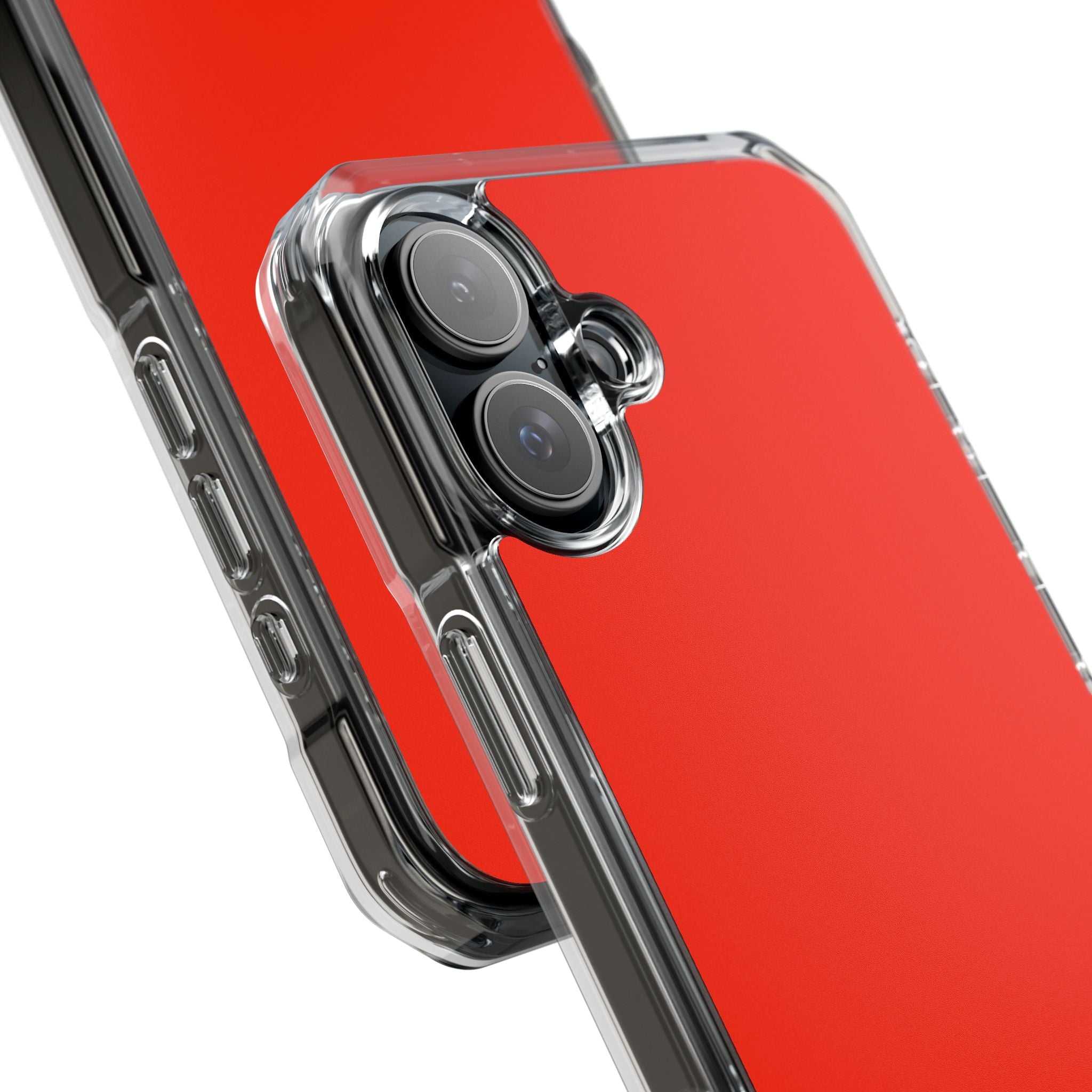 Scarlet Red - Clear Impact iPhone 16 Phone Case