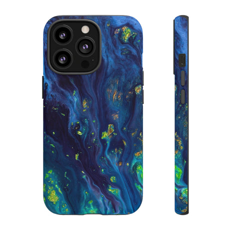 Green Opal Ink Art iPhone Case (Protective) iPhone 13 Pro Matte Phone Case