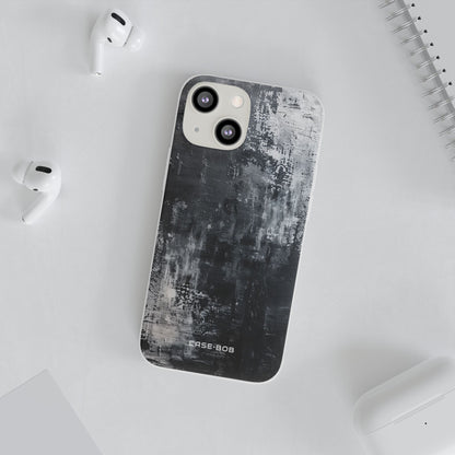 Textured Blackscape iPhone 13 mini Case - Soft