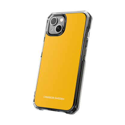 Amber Yellow - Clear Impact iPhone 14 Phone Case