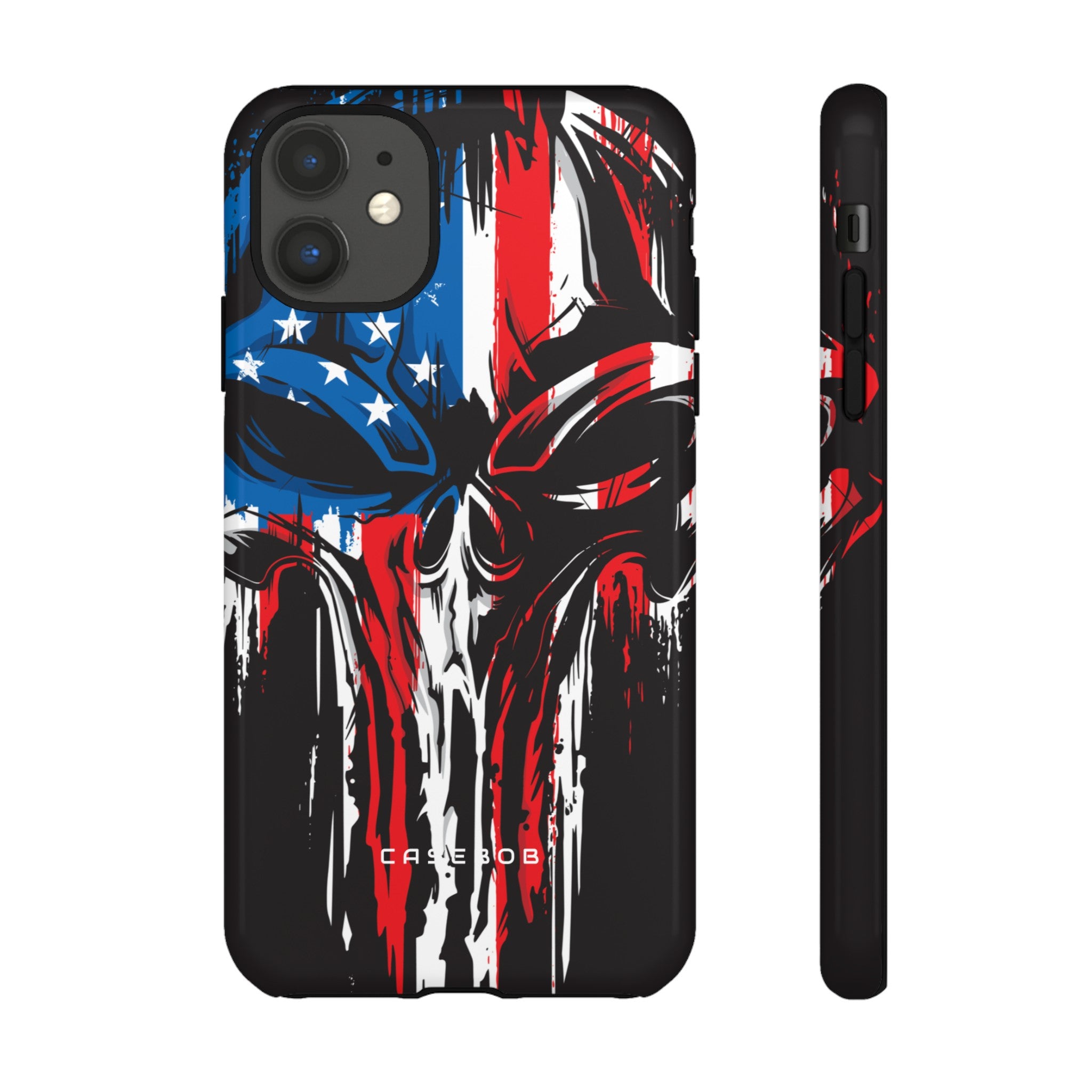 Military Grunge Skull Patriotic - Protective Phone Case