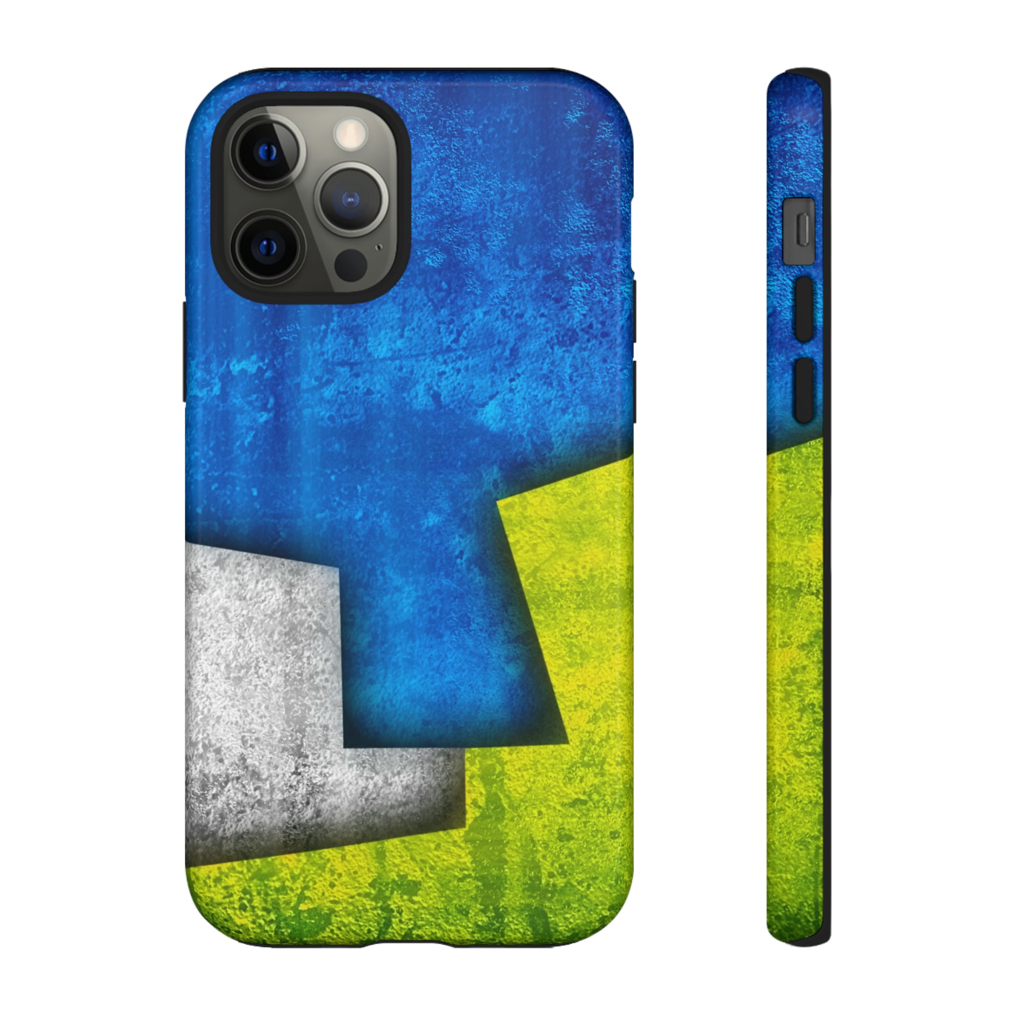 Blue Abstract Art - Protective Phone Case