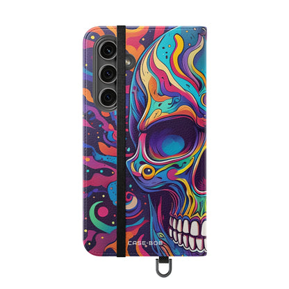 Psychedelic Skull - Samsung S24 Plus Case - Wallet