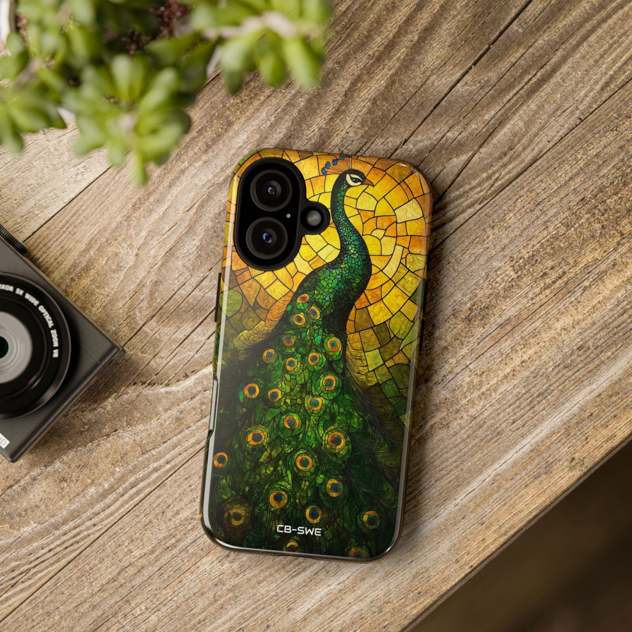Peacock Spreads Light - iPhone Case