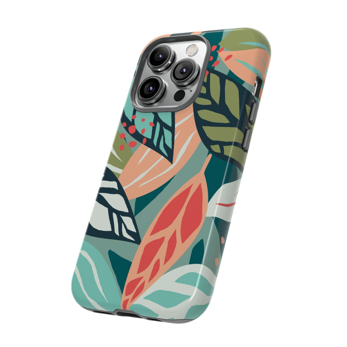 Mixed Tropical Leaf - Protective Phone Case