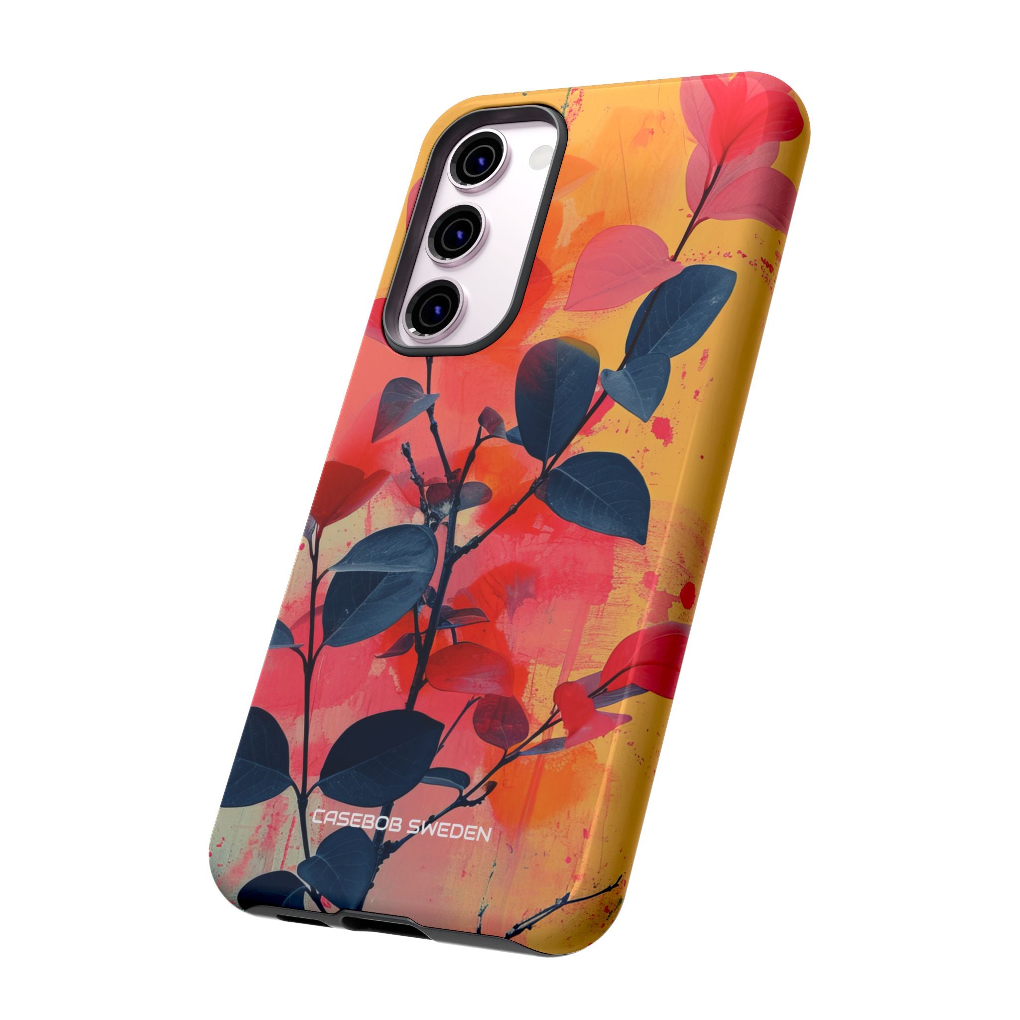 Yellow Botanical Splash - Tough Samsung S23 Phone Case