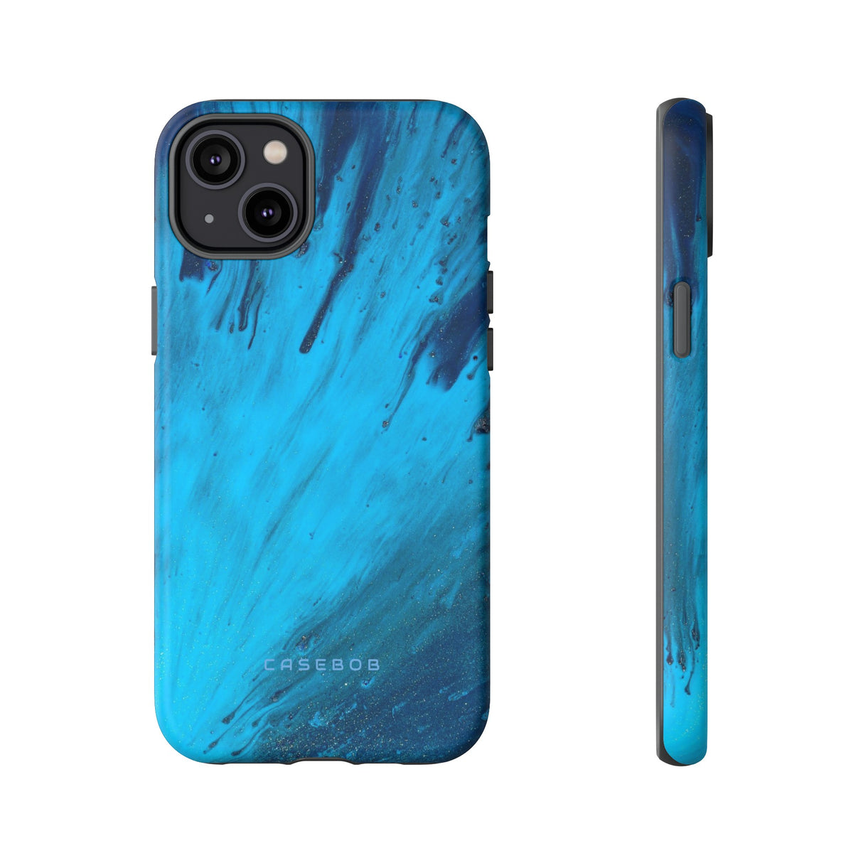 Light Blue Ink Art | Phone Case