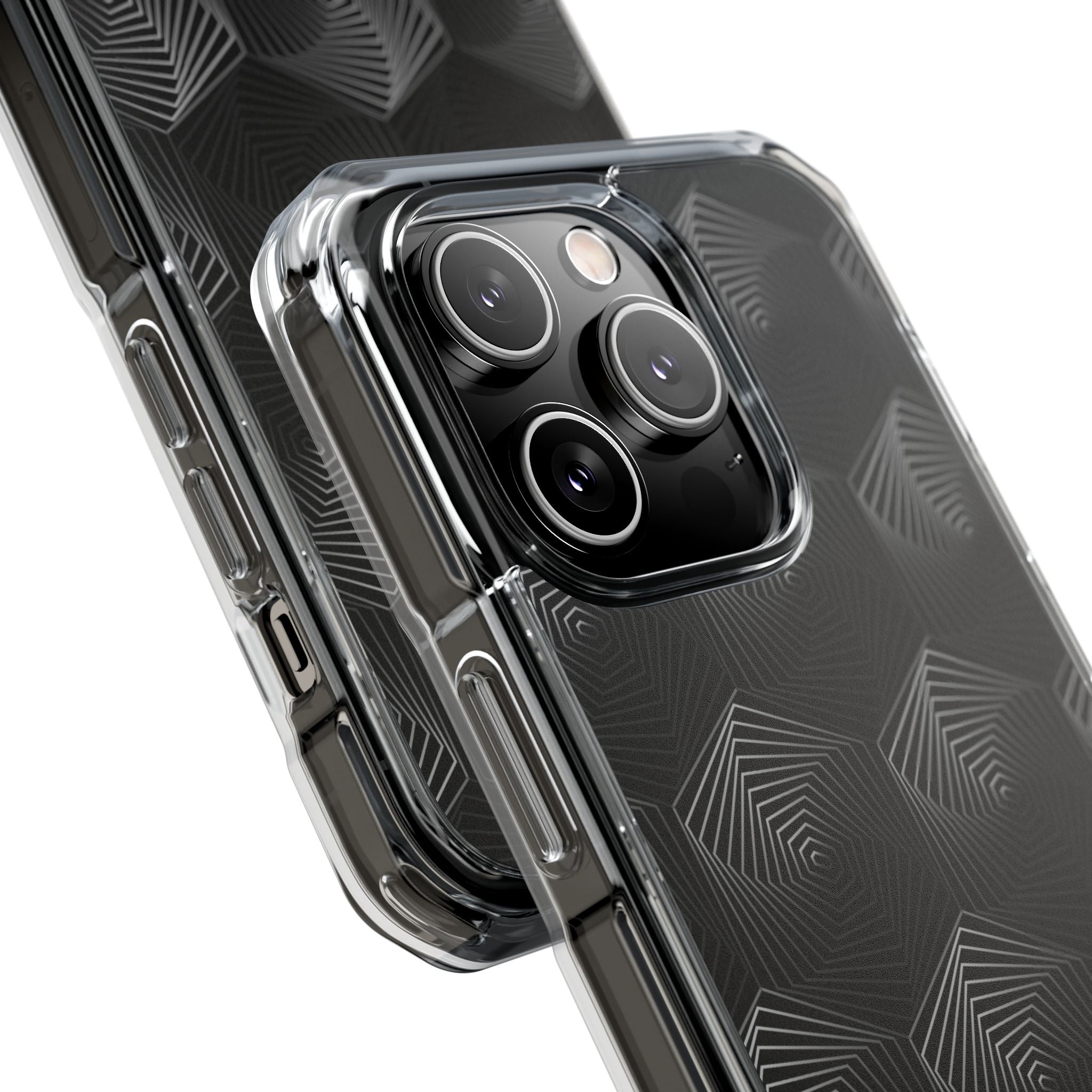 Geometric Spiral Illusion iPhone Case - Impact