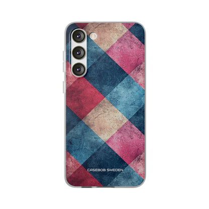 Bold Geometric Squares - Flexi Samsung S23 Phone Case