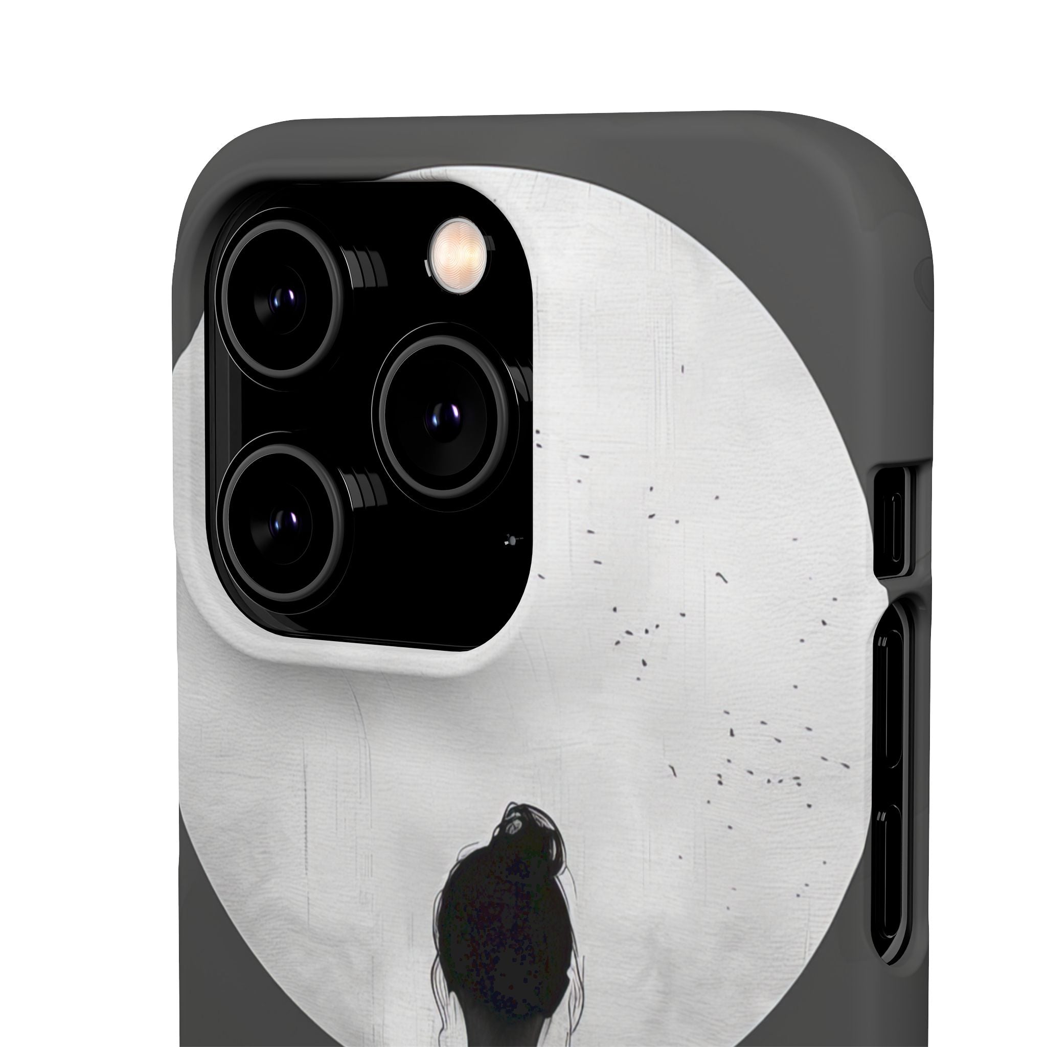 Zen Serenity Moon Reflection iPhone 14 - Slim Phone Case