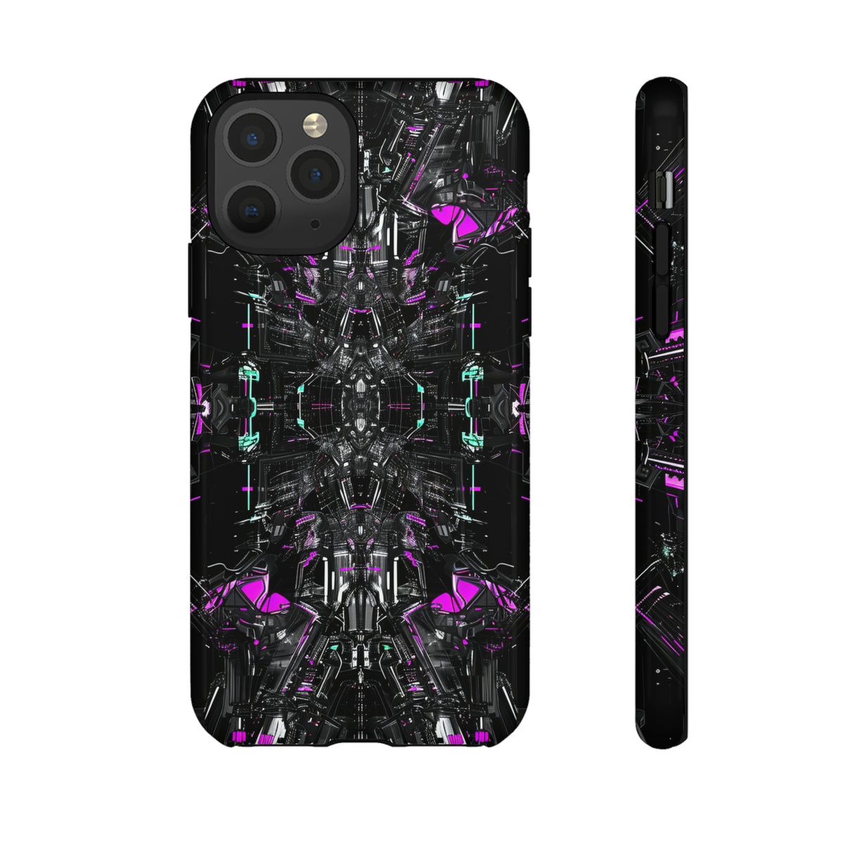 Purple Grid Mirage - Protective Phone Case