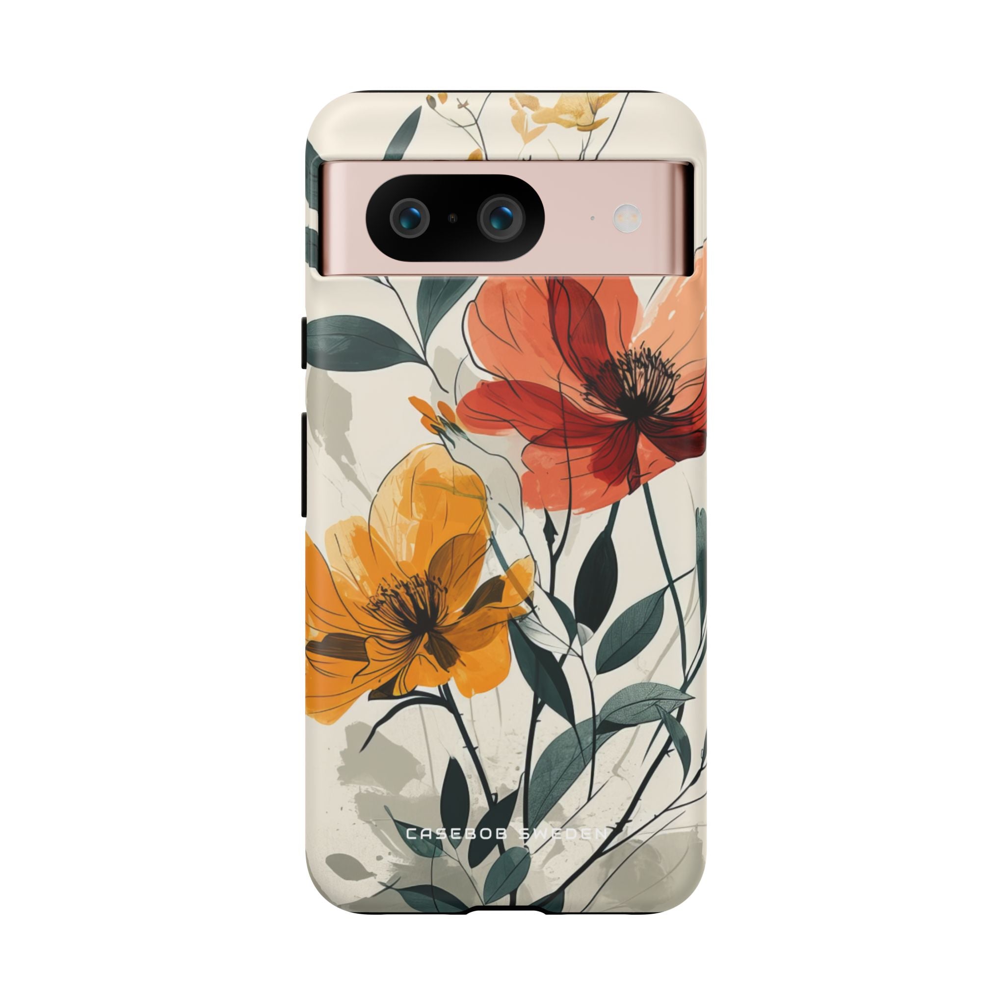 Elegant Floral Harmony Google Pixel 8 - Tough Phone Case