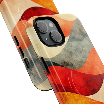 Cracked Wave Sunset iPhone 15 Plus Case - Tough+