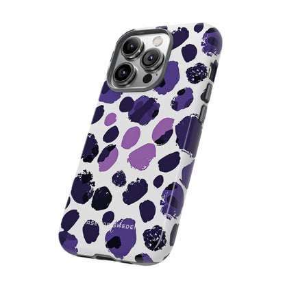 Purple Inkblots iPhone 14 - Tough Phone Case